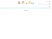 Tablet Screenshot of belleandboo.com